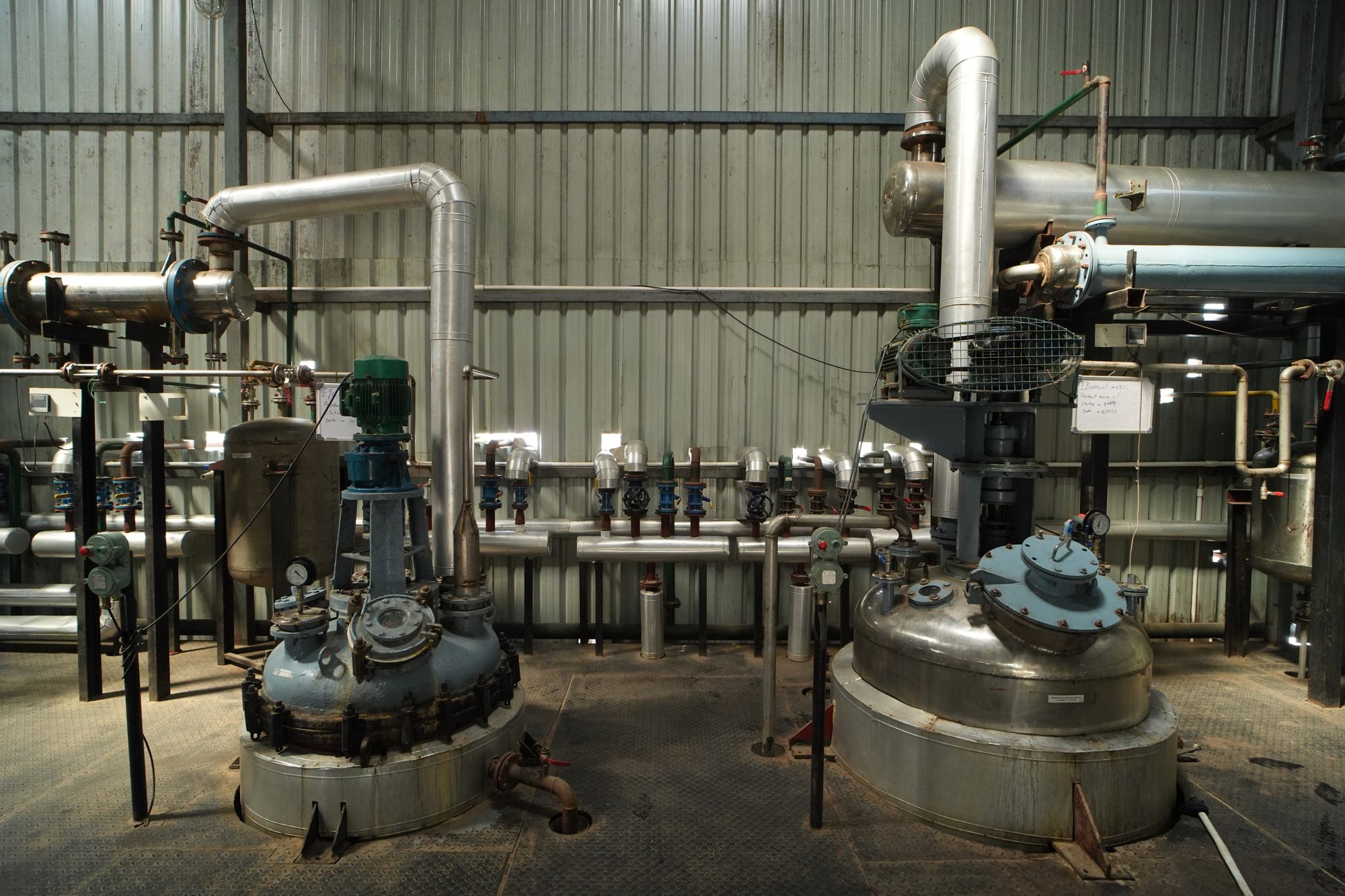 Extraction equipment at Crushed Leaf Organics