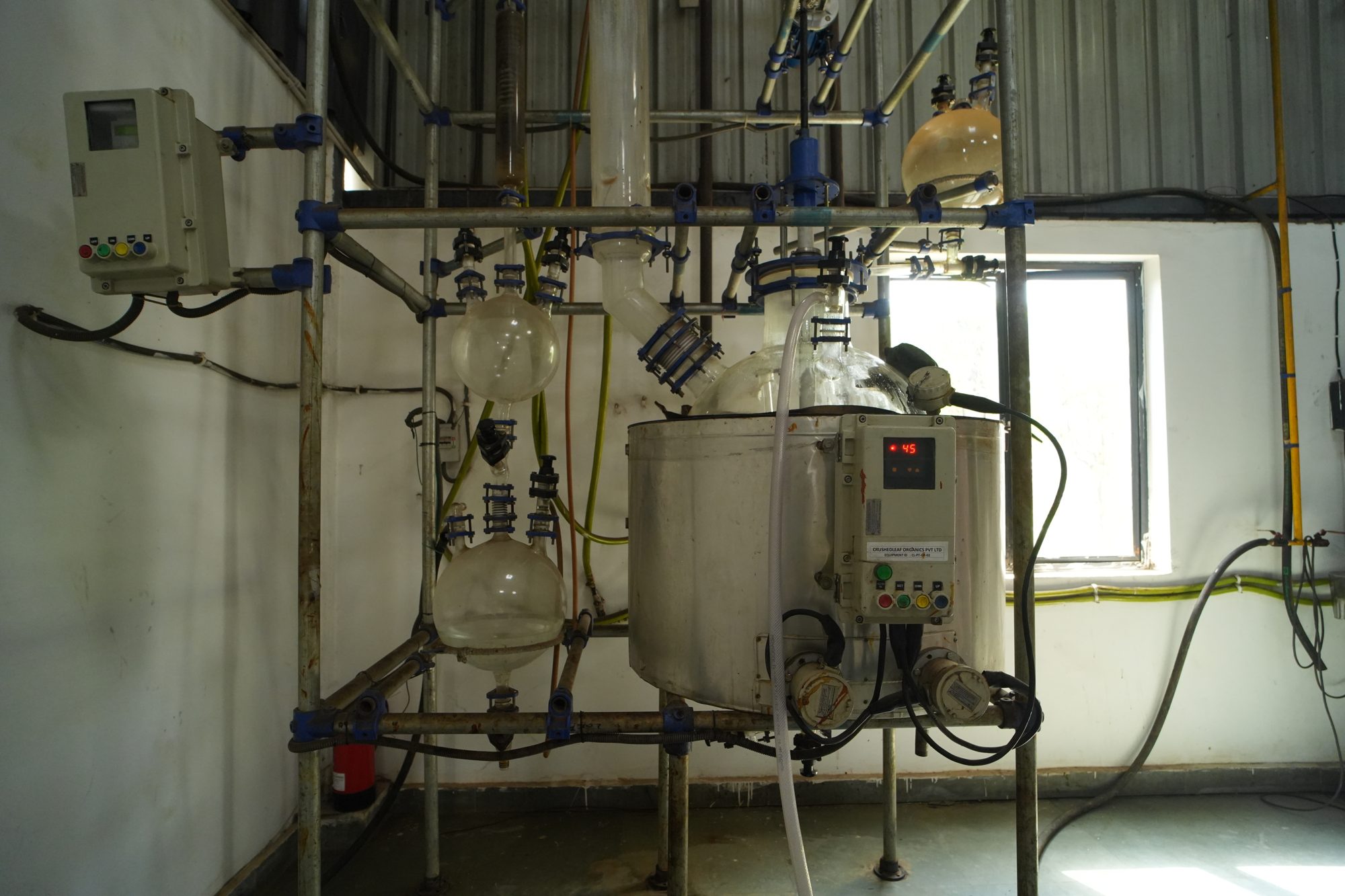 Glass-lined process equipment at the facility