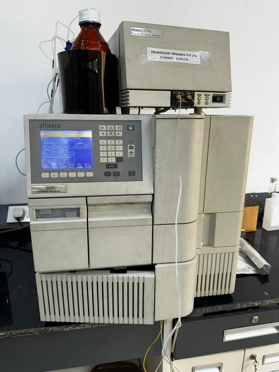 Quality control equipment at Crushed Leaf Organics